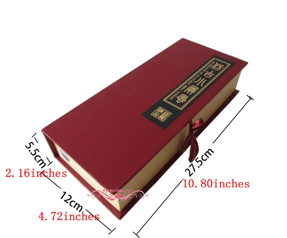 6 шт. складной экран в виде панды традиционное китайское Лакированное украшение