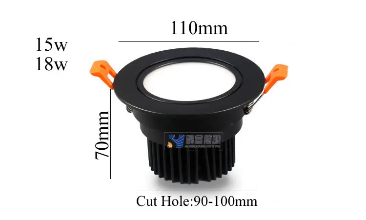 Новейшие 7 Вт 10 12 15 18 20 25 30 40 Cree Cob светодиодный даунлайт с регулируемой яркостью