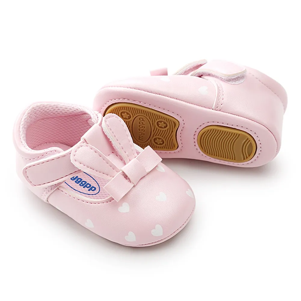 

2018 Baby Girl Shoes Spring&Autumn Cute Infant PU Leather Soft Soled Shoes First Walkers 0-18M