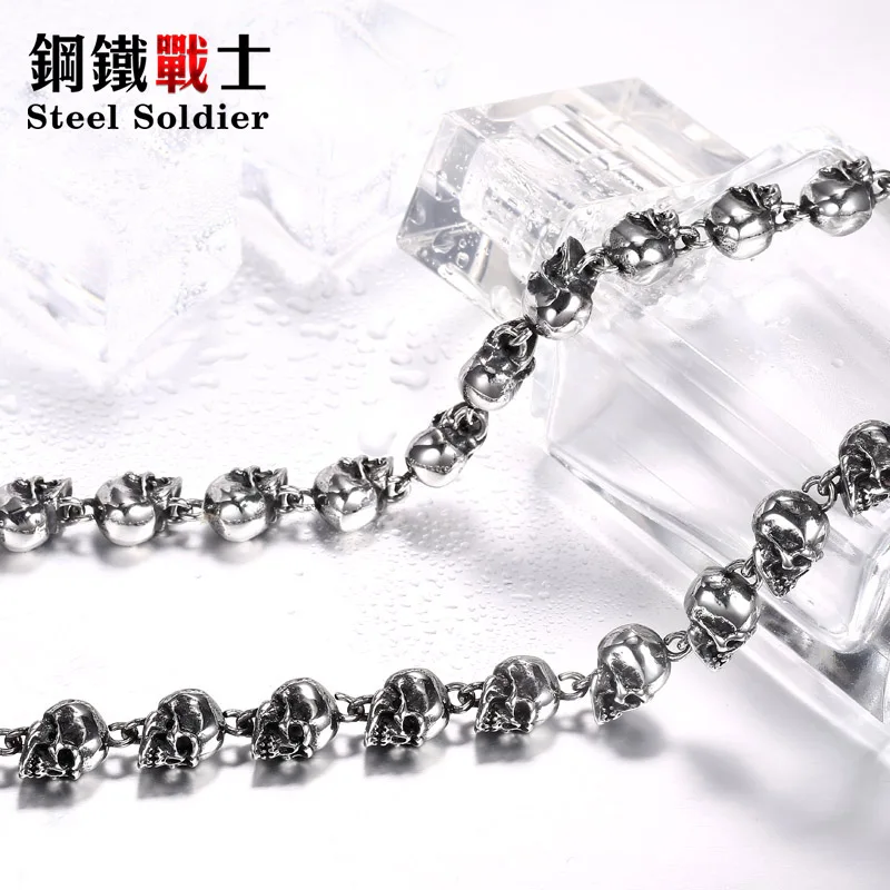 Мужской кулон в виде черепа украшение из нержавеющей стали солдата|jewelry saphire|jewelry