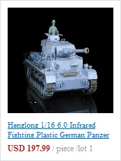 2,4 г Henglong 1/16 масштаб 6,0 инфракрасный боевой пластик немецкий Panzer IV F2 RTR радиоуправляемая модель танка 3859