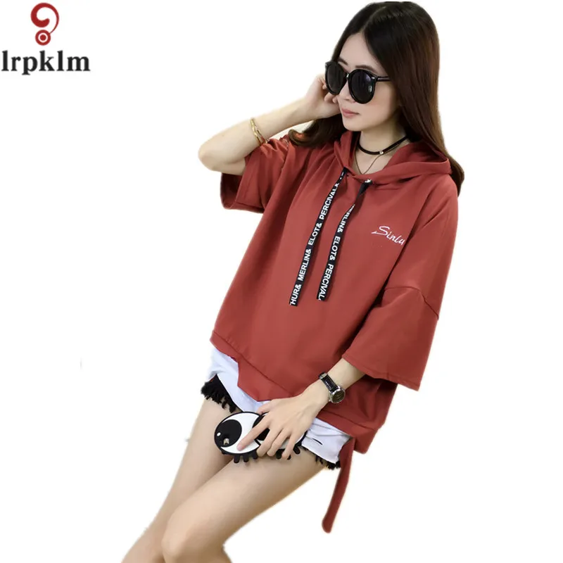 2017 летние толстовки толстовка повседневная белая желтая черная женская мода