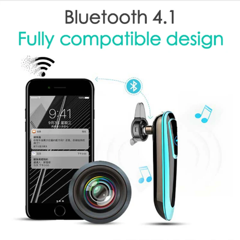 Беспроводные наушники Bluetooth с микрофоном в ухо бизнес Hands free наушник Спортивная