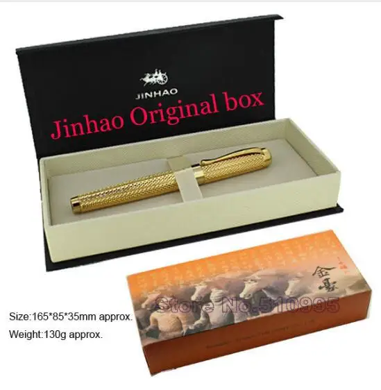 JINHAO золотые Два дракона Play Pearl 0 7 мм перо резные канцелярские принадлежности