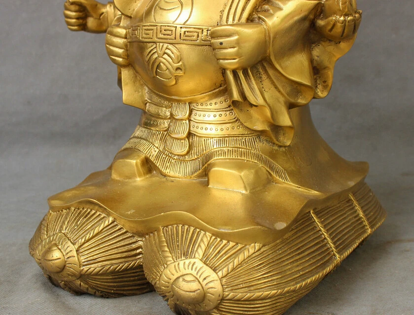 Песня voge Gem S3367 15 &quotКитайский чистый латунный резной Japen Guard богатство мешок 3