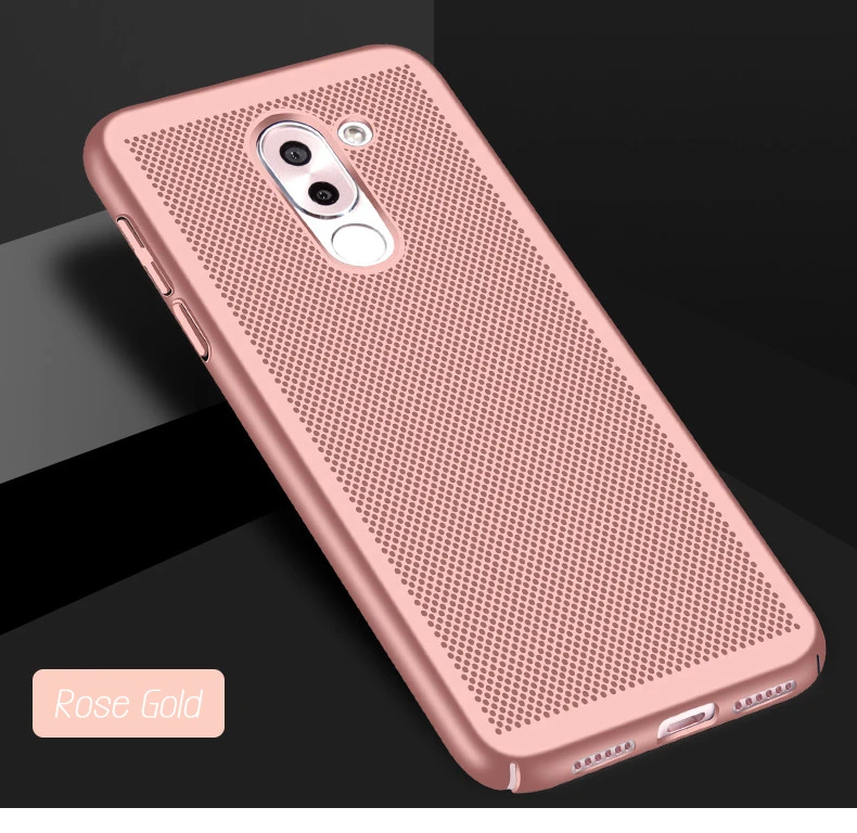 Onenine сетчатые чехлы на заднюю панель для huawei Honor 6X чехол для телефона, 5,5 дюймов, Ультратонкий Пластиковый чехол с дырками для мобильного телефона