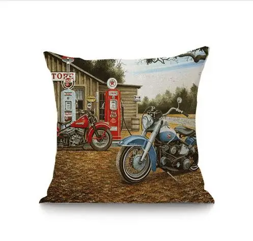 

Винтажный мотоциклетный чехол для подушки
