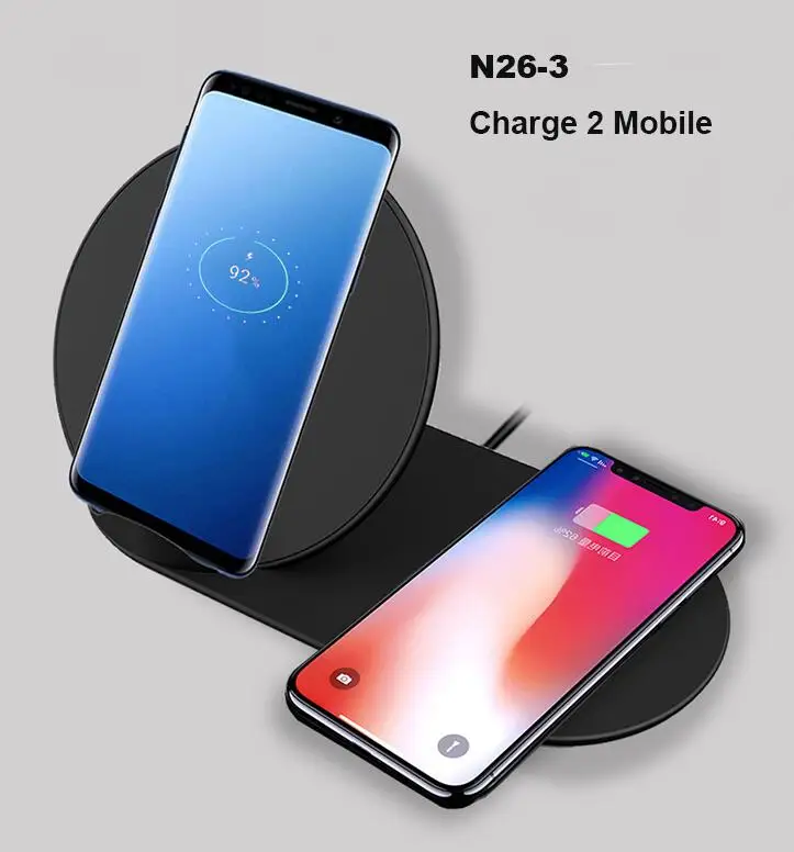 N26-3 Быстрое QI Беспроводное зарядное устройство для samsung gear S2 S3 S4 Note 9 часы Беспроводное зарядное устройство для Apple Watch iWatch 1 2 3 4 iPhone зарядное устройство - Тип штекера: N26-3