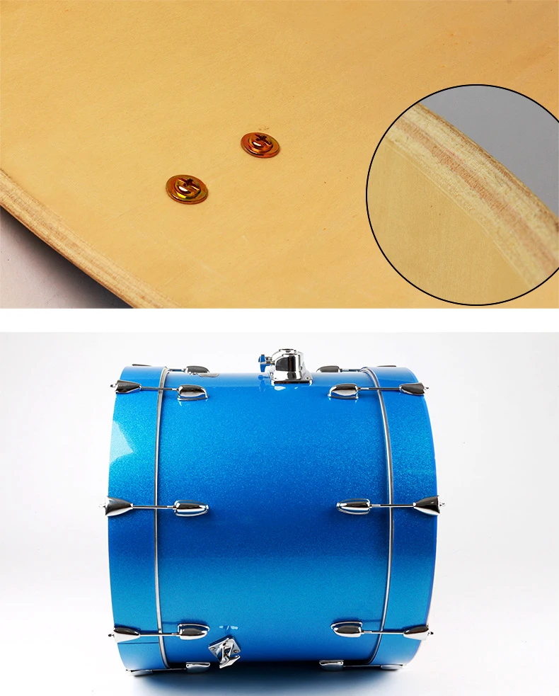 Ipusen multiple colour 400mm adult children Drum Five Drum four Cymbals beginners introduction practice professional performance