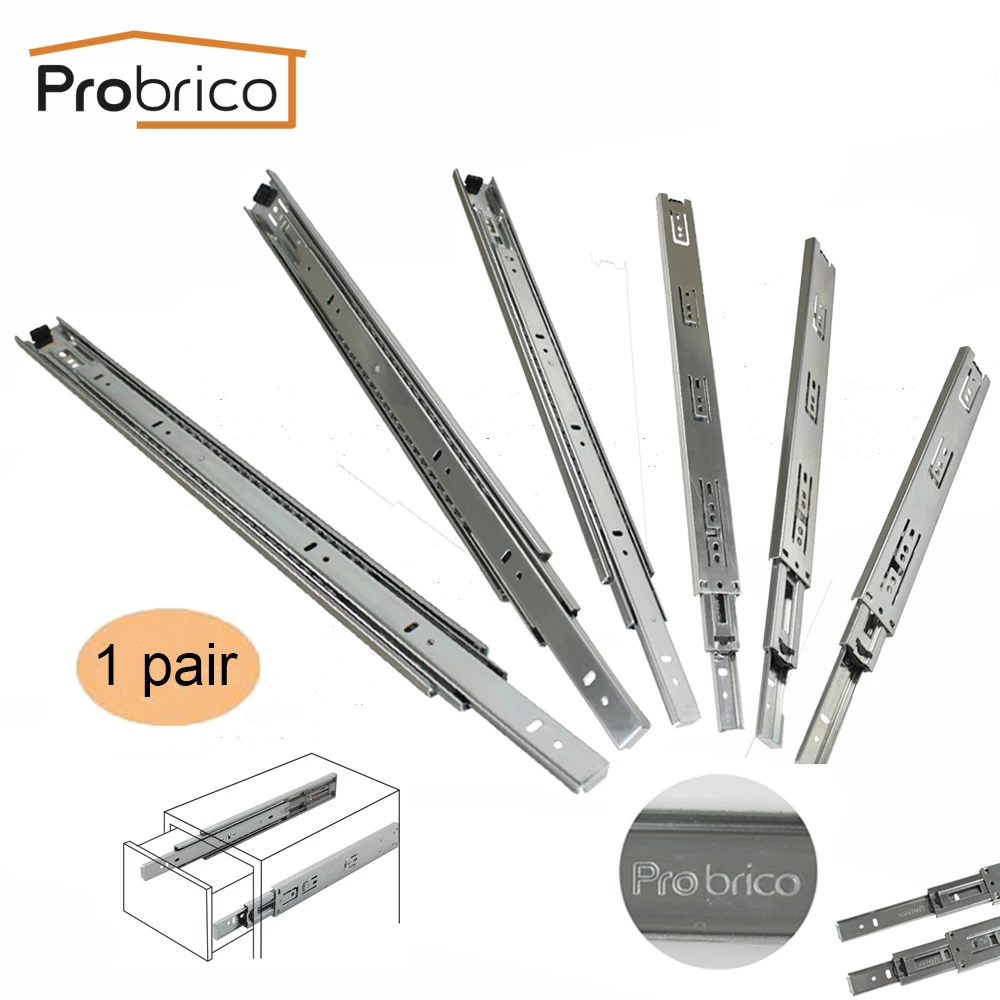 Probrico Drwaer Slide 12 "/14"/16 "/18"/20 "/22" Rail Full Extension кухонная мебель шкаф с
