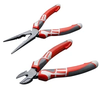 elecall wire cutter pliers long nose nippers diagonal pliers beading cable wire side cutter cutting nippers hand tools