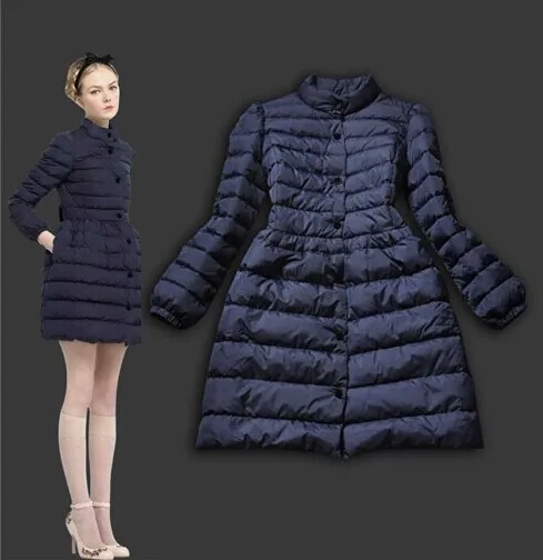 2017 зимнее пальто Для женщин тонкий Парка на пуху Длинные зимняя куртка
