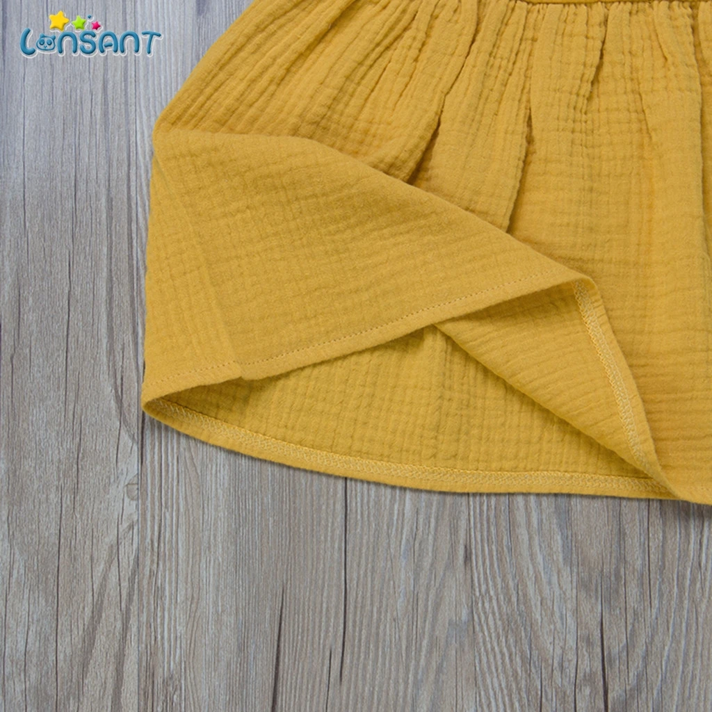

LONSANT Summer Girl Dress Kids Children Dress Girls Short Sleeve Ruffless Dress Princess Dresses Baby Girls Clothes N30