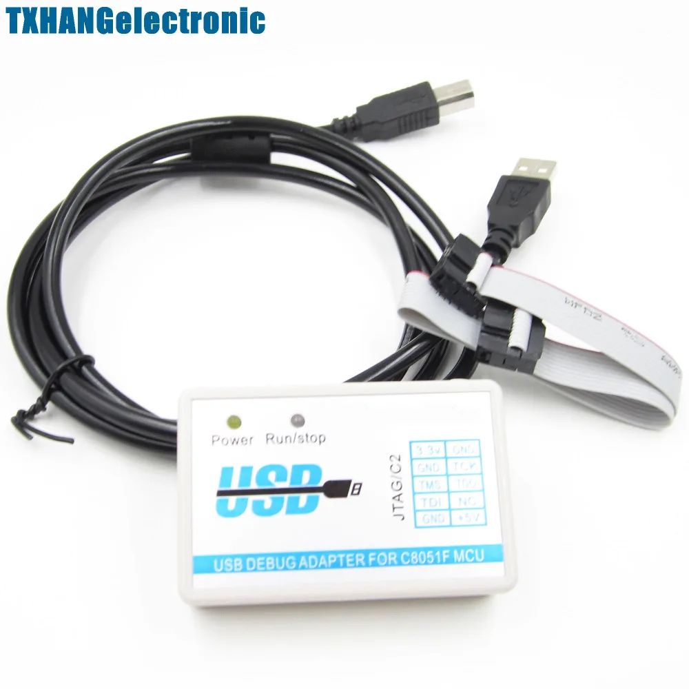 C8051F MCU эмулятор U-EC6 USB отладочный адаптер загрузчик JTAG/C2 режим + кабель Новый |