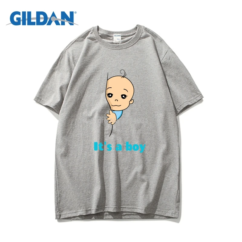 Это S мальчика Беременность беременных рождения футболки 2018 Homme веселый футболка