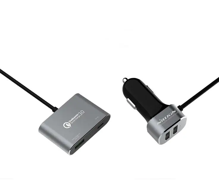 Nillkin PowerShare NKC05 Быстрая зарядка 3,0 4 порта USB/type-C 57 W Автомобильное зарядное устройство