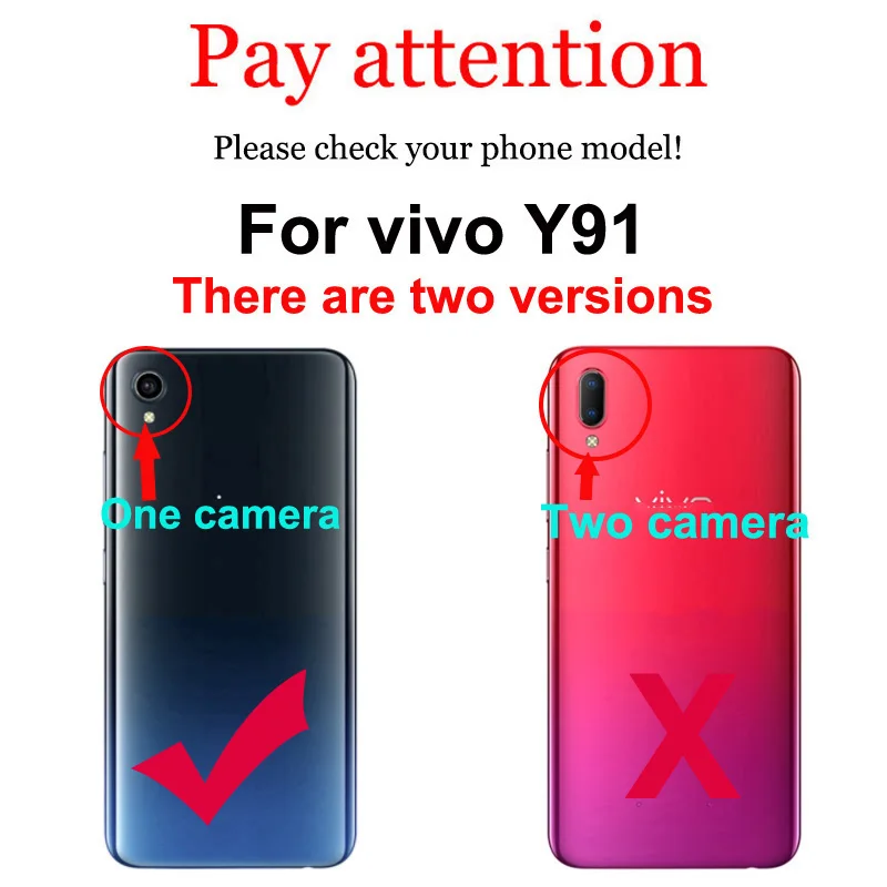 Чехол для Vivo Y91C ЧЕХОЛ ДЛЯ VIVO Y91C чехол 6,22 мультфильм стекло жесткий задняя крышка чехол для телефона для VIVO Y91C VIVOY91 Y 91 Y91 91C VIVOY91C