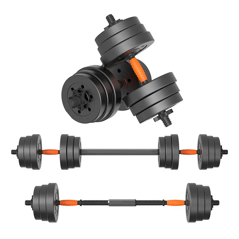 

15 KG Adjustable Gym Equipment Dumbbell 2 in 1 Dumbbell/Barbell