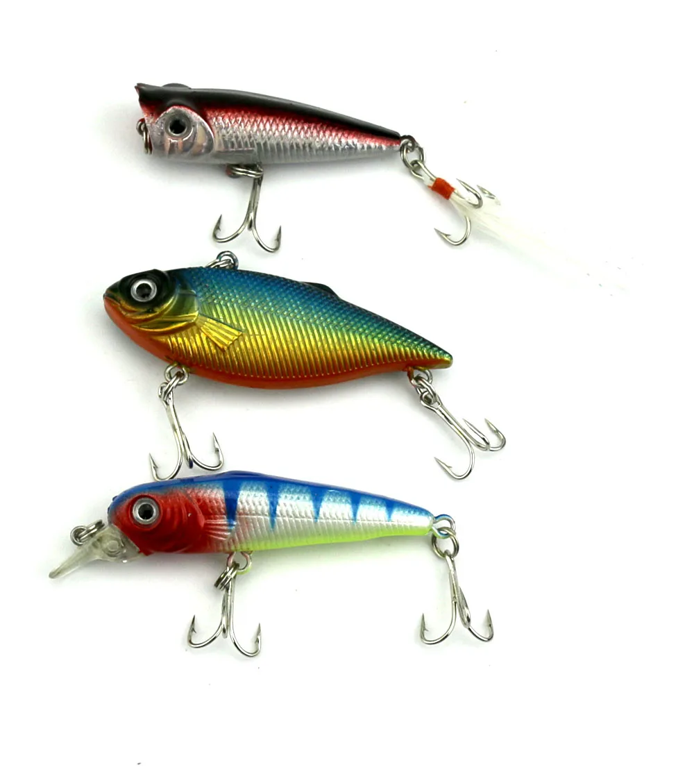 6 шт. набор рыболовных приманок жестких приманок|fishing wobblers|group fishbait fish |