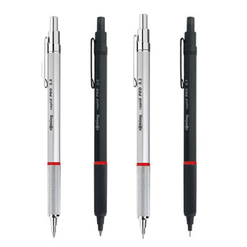 

Original Germany rotring Rapid Pro Mechanical Pencil 0.5mm &0.7mm&2.0mm with metal telescopic pen tip better than rotring 600