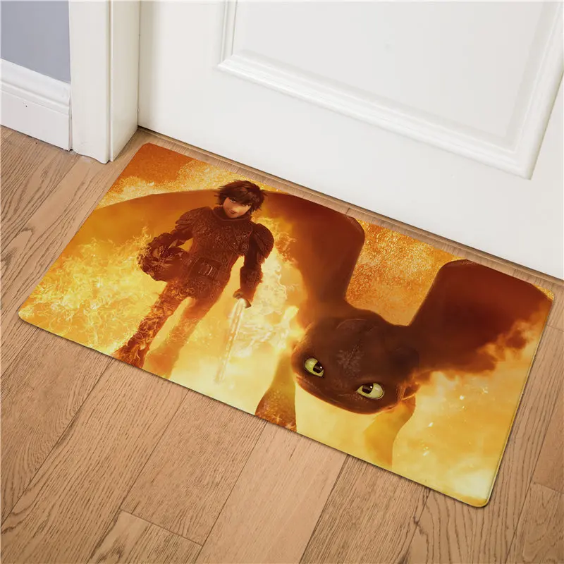 15 Как приручить дракона Deadly Nadder Print Коврик для двери стелька для кухни ковер для дома и улицы Добро пожаловать в ванную комнату Нескользящие коврики - Цвет: 15