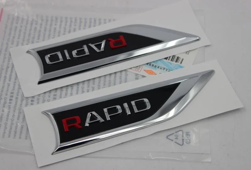 Для Skoda Rapid 2013 2015 2016 боковое крыло эмблема значок наклейка отделка сторона