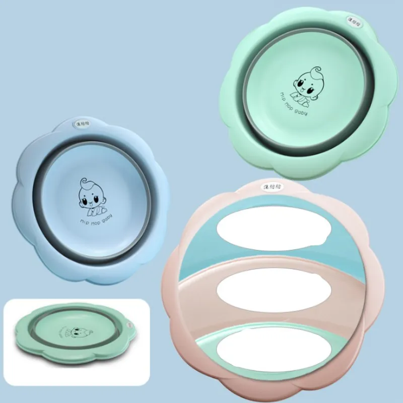 Детская складная умывальник детская бассейна мультфильм мыть ноги As