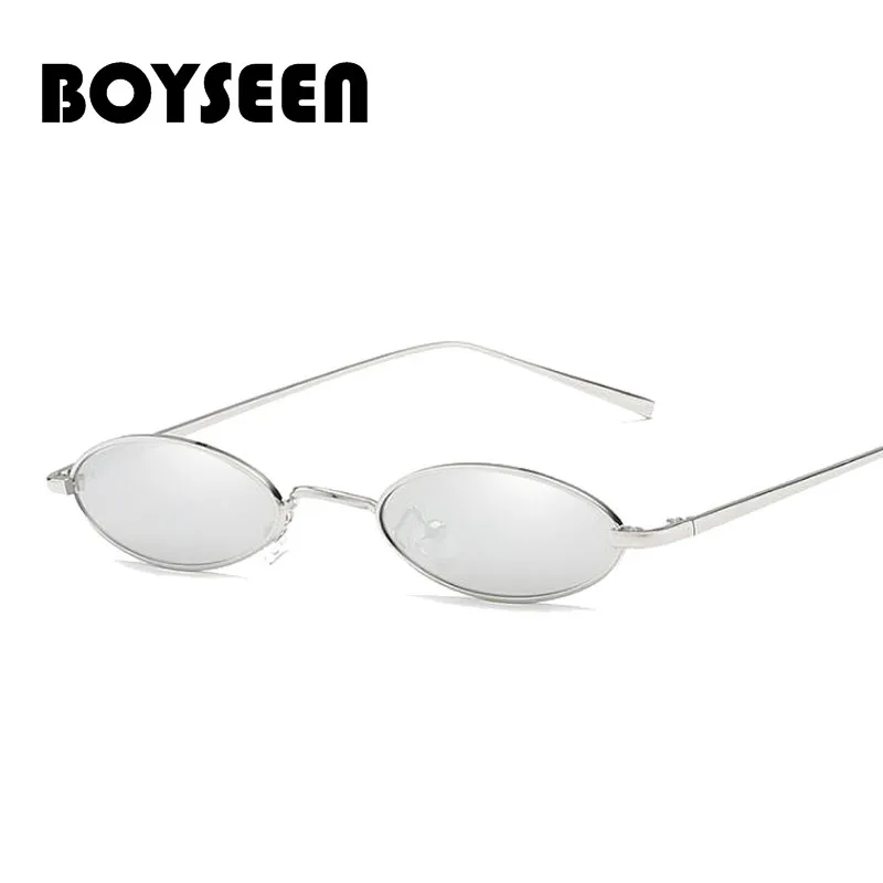 Мужские и женские очки BOYSEENY классические солнцезащитные в металлической оправе