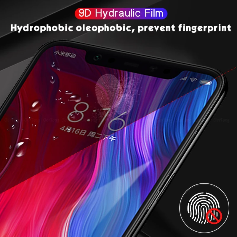 Мягкая Гидрогелевая пленка для телефона Xiaomi Mi8 Lite Pocophone F1 Mi A2 Mix3 Play mi9 SE на Redmi 6A 7 Note 6