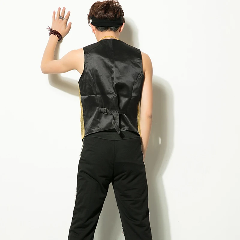 Яркий топ для ночного клуба с коротким рукавом джазовых танцев + штаны мужчин