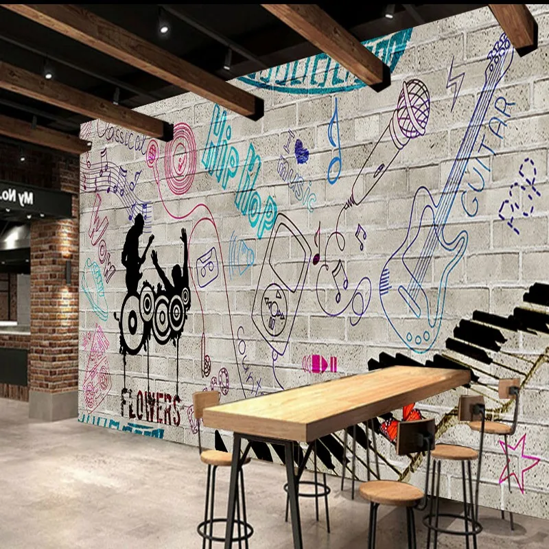 Бесплатная Доставка Эскиз искусство КТВ фон ресторан гостиная ванная стерео