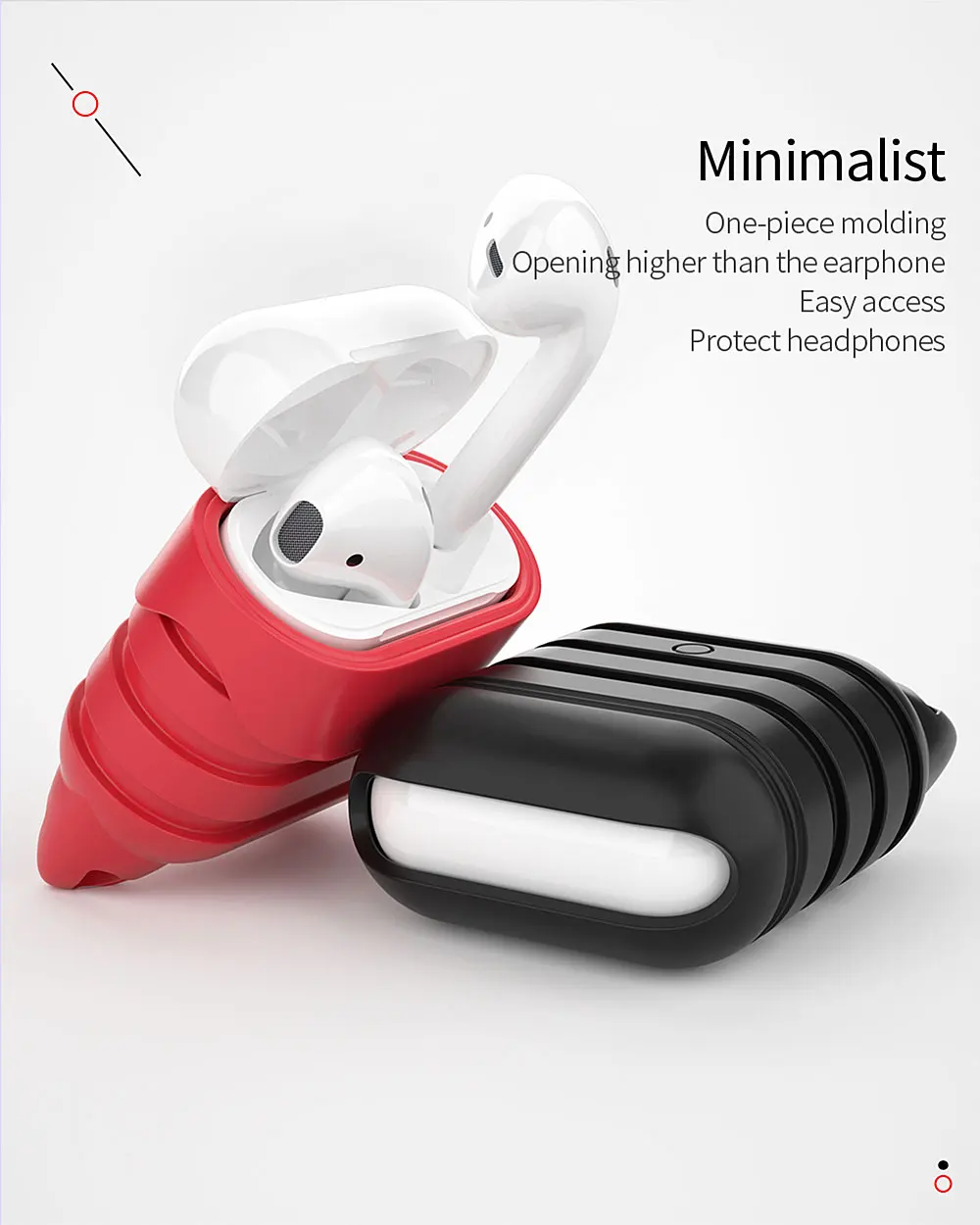 Чехол Caletop для Airpods Air Pods, чехлы i10 TWS, антидетонационный силиконовый защитный чехол для Airpod, аксессуары с защитой от потери веревки