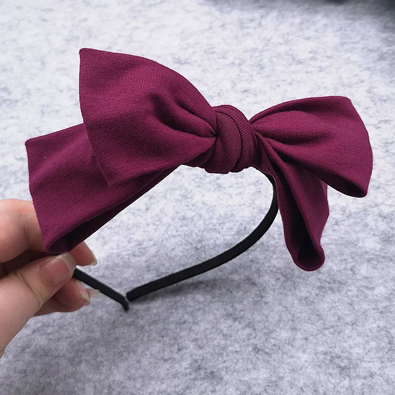 GZHilovingl Girls Big Bow Cotton Hairbands Hair Hoops 2019 New Kids Childs Summer Cute Headwear Accessories Handmade | Детская одежда и
