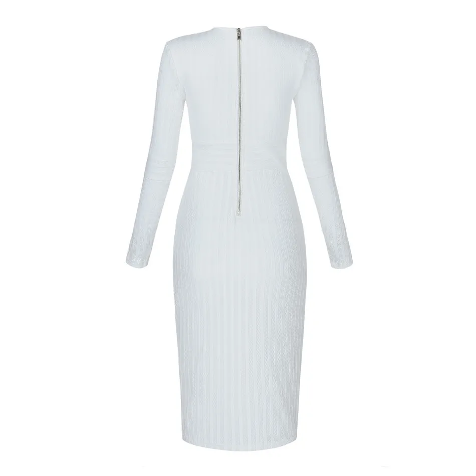 Женское Платье До Колена CIEMIILI облегающее Сетчатое платье без бретелек с v