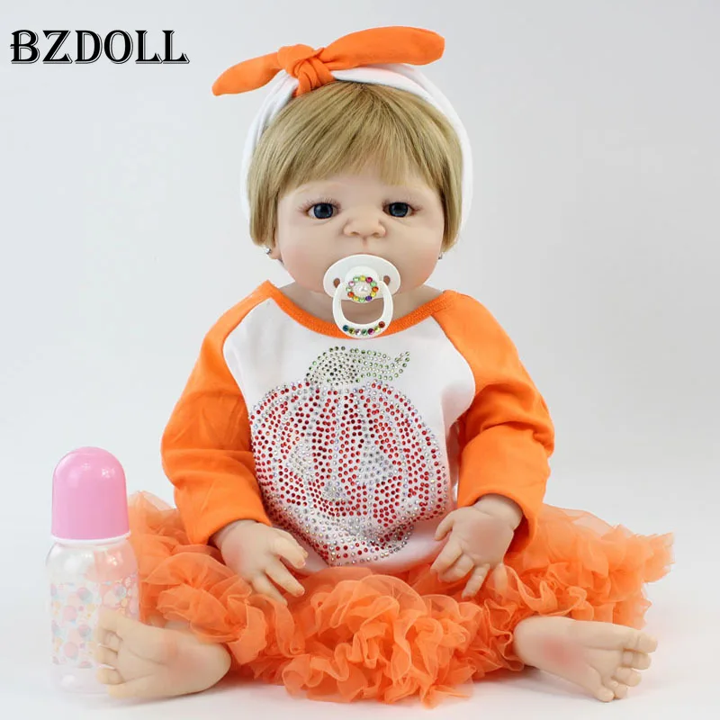 Полностью силиконовые куклы-реборн BZDOLL виниловые реалистичные куклы для