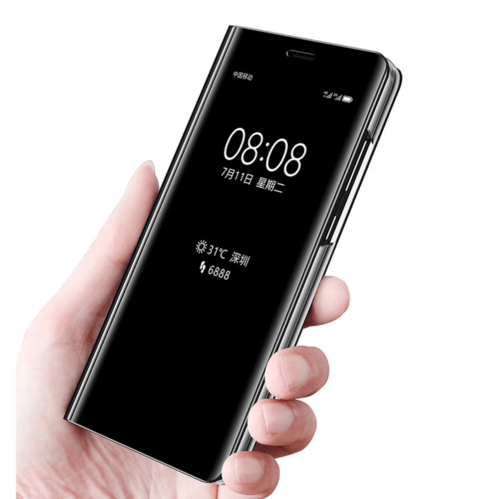 Умный Магнитный зеркальный флип чехол для huawei mate 20 Pro X 10 20X Lite mate10 mate20lite mate20pro mate20X