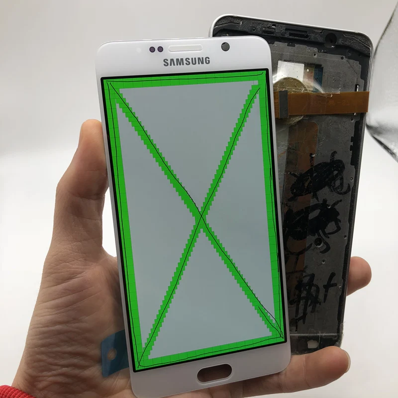 Оригинальный 5 7 Super AMoled ЖК экран с рамкой для Samsung Note N9200 N920F N920A N920T N920C N920V N920W8
