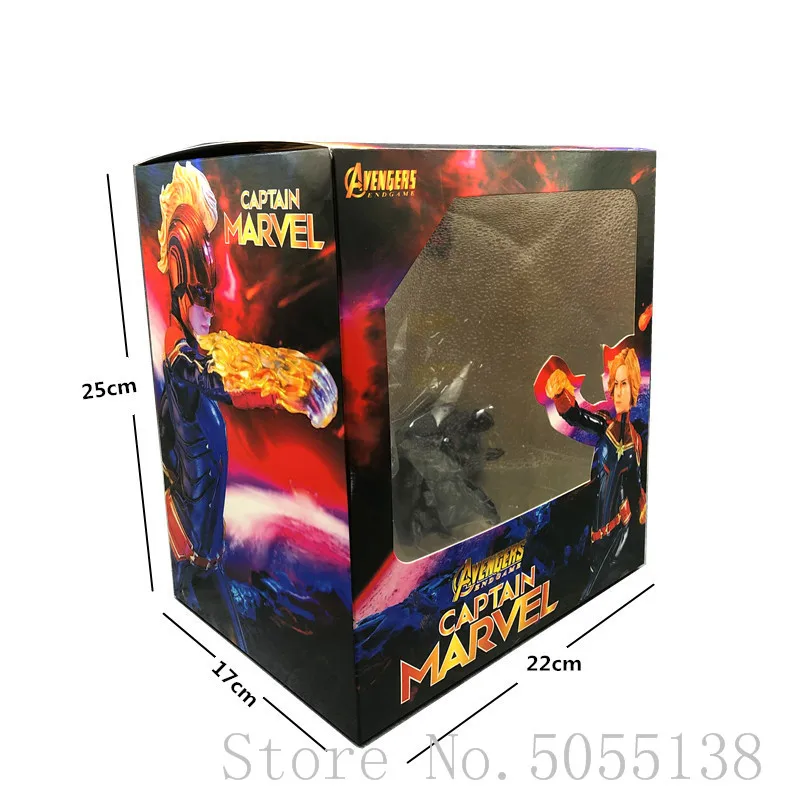 Мстители Марвел Капитан 23 см фигурка Carol Danvers 1/10 статуя KO's железные студии