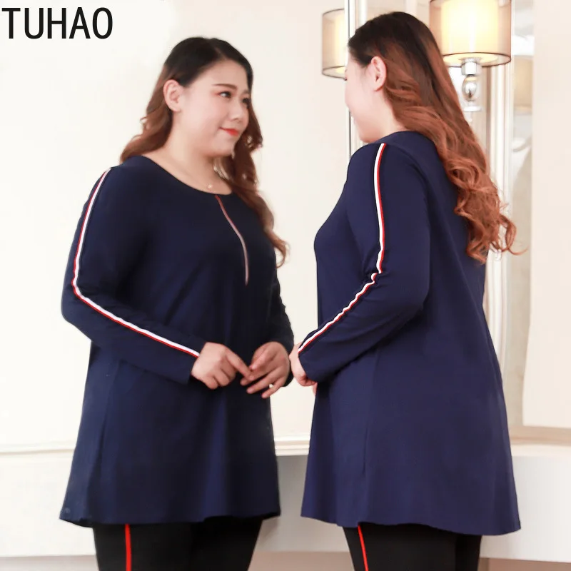 TUHAO, Весенняя женская блузка с длинным рукавом, повседневная, размера плюс 10XL 8XL 6XL, блузки, рубашки, топы, женские рубашки большого размера, MSFS