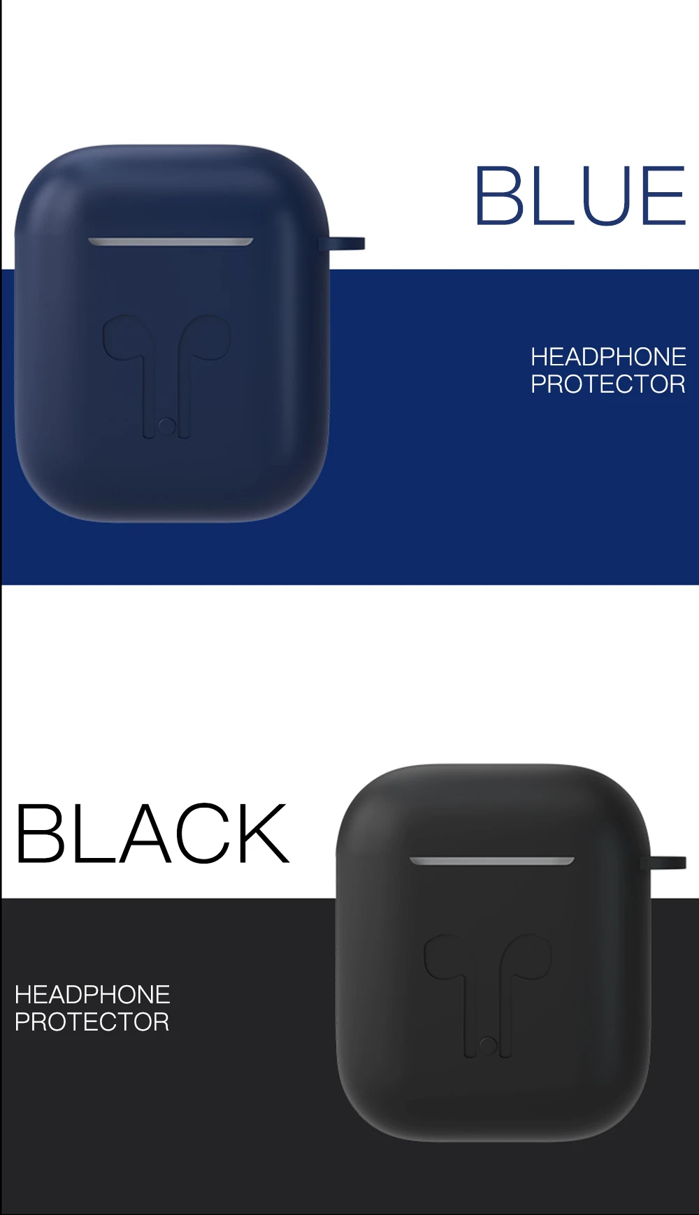5 шт./компл. Силиконовые чехлы с цепочкой для ключей крюк для Apple Airpods защитный чехол ремень держатель Air стручок селфи-Палка с Bluetooth гарнитура аксессуары
