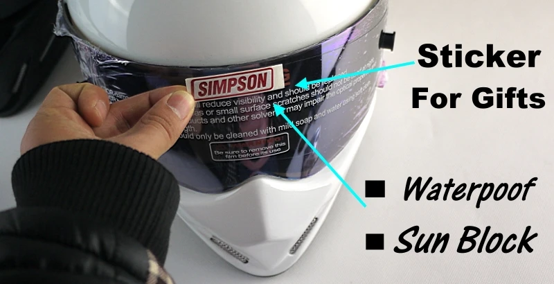 Для TopGear шлем Стига Casco De/сумка + наклейка &quotSIMPSON&quot для подарков/белый Мото с