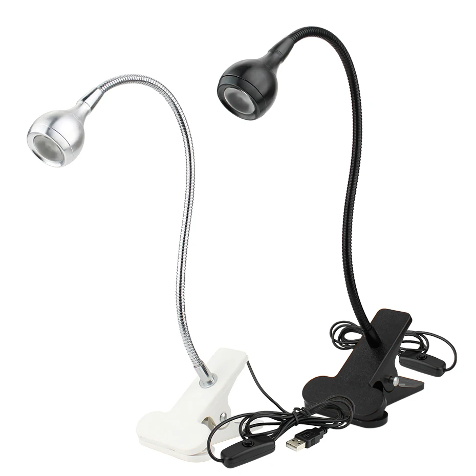 Black/Sliver USB Led Table Reading Lamp Light Flexible Foldable Eye Protection Desk Book White/Warm White For Children Kids | Лампы и