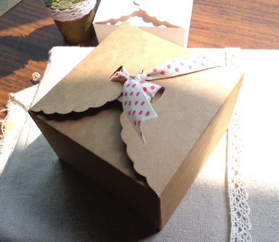 Оптовая Snak Box малый Крафт Подарочная Коробка партия коробка Мини крафт бумага