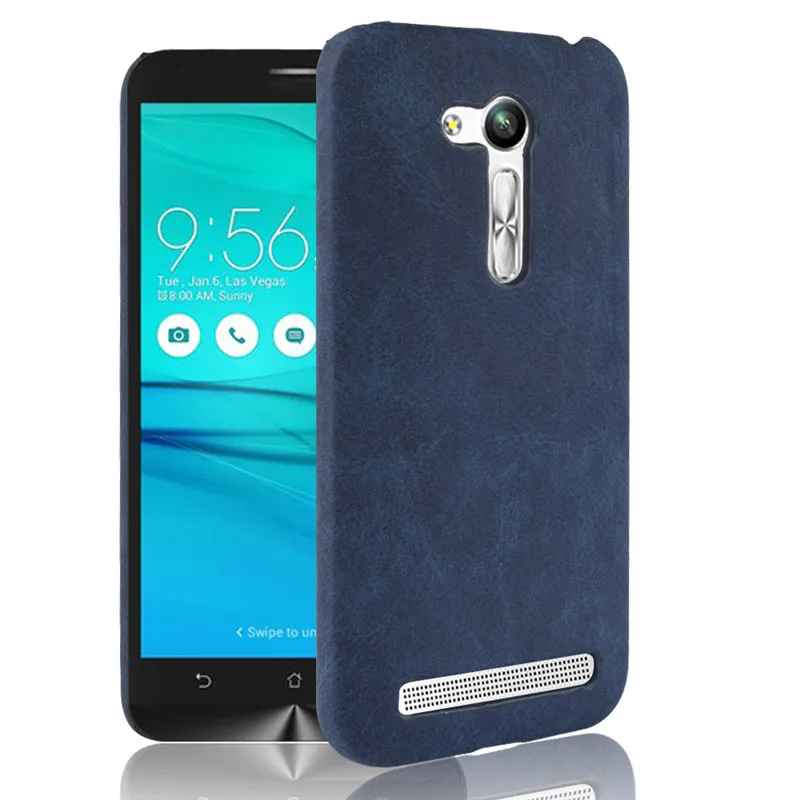 Для Asus Zenfone GO ZB452KG Чехол класса люкс из искусственной кожи жесткий чехол для