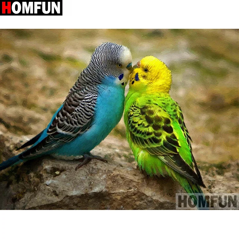 HOMFUN Full Square/Round Drill 5D DIY Diamond Painting &quotAnimal bird parrot&quot 3D Embroidery Cross Stitch Home Decor A19849 | Дом и сад