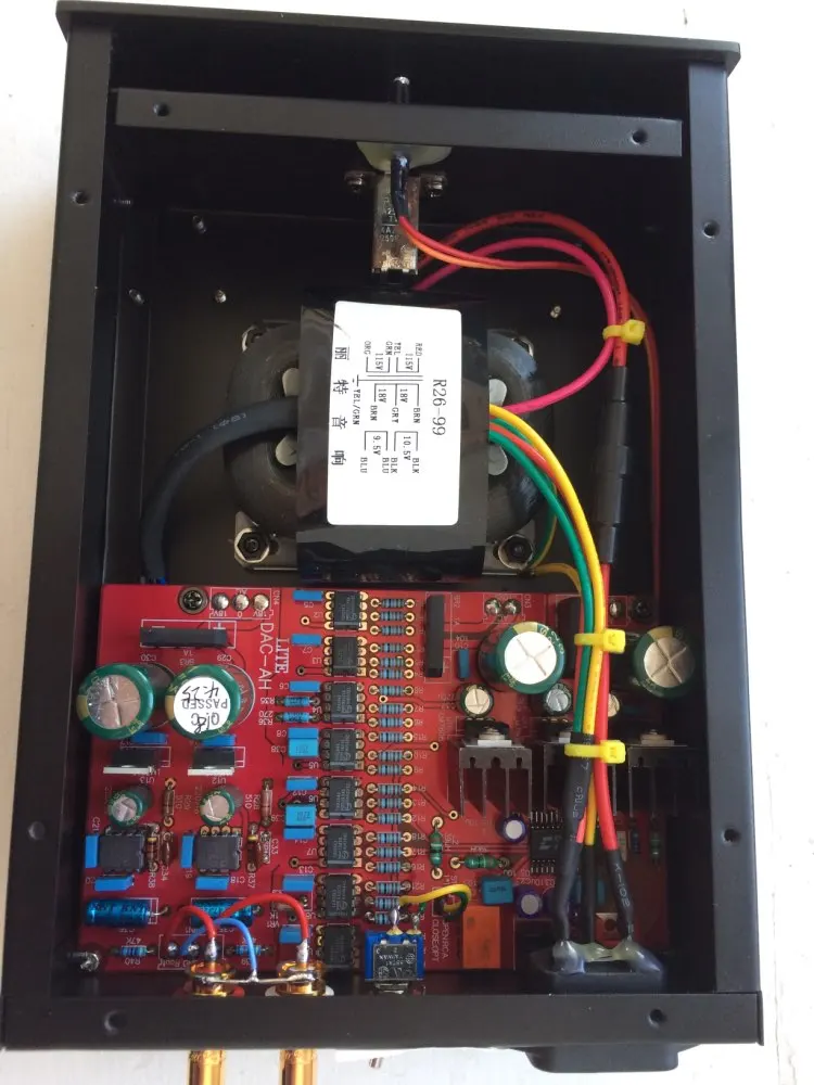Горячая Распродажа LITE TDA1543 X8 параллельный Hi-end аудио DAC коаксиальный+ волоконный вход