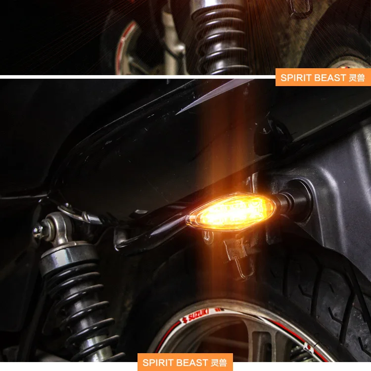 2017 NEW Spirit Beast 2pcs/lot motorcycle modified turning signals light Super bright waterproof LED Steering | Автомобили и