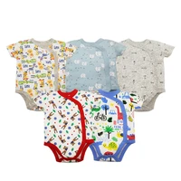 2019 5pcslot newborn baby bodysuits 100 cotton o neck 0 24m summer baby girls boys clothes short sleeve infant jumpsuit