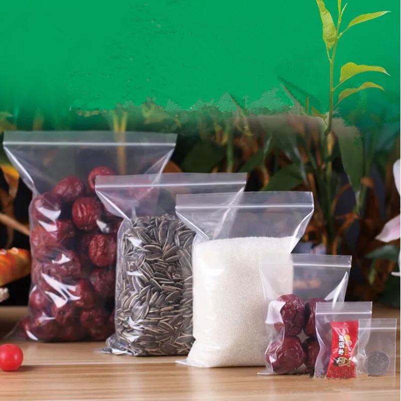 10 шт. пластиковые пакеты на молнии с застежкой молнией 4 2|100 pcs|100 pcs/lotresealable pack |
