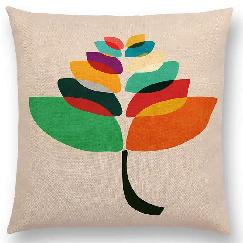 Красочные Мультяшные цветы милая Радуга цветочный сад бонсай тропические